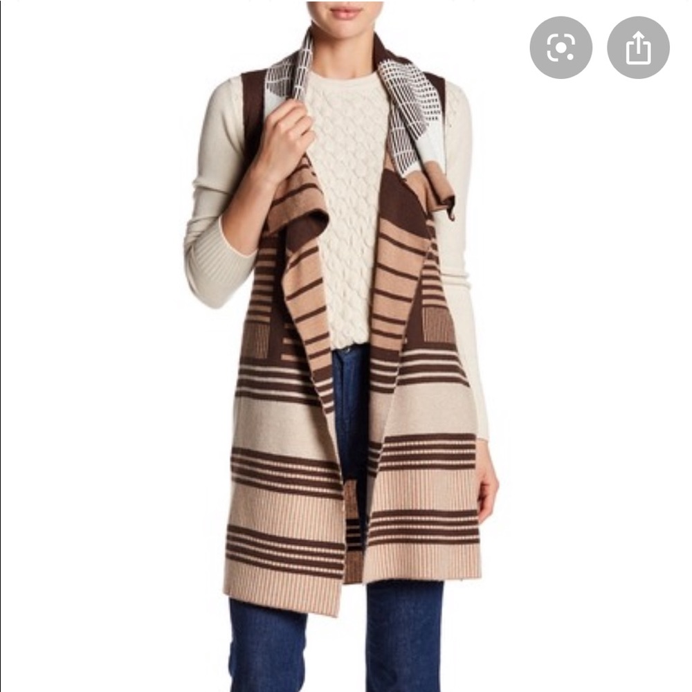 Love Token Nordstrom Madge Stripe Knit Vest Size M